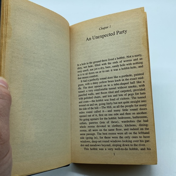 The Hobbit J.R.R. Tolkien 50th Anniversary Edition Hardcover Book 1989 Vintage - Picture 7 of 15